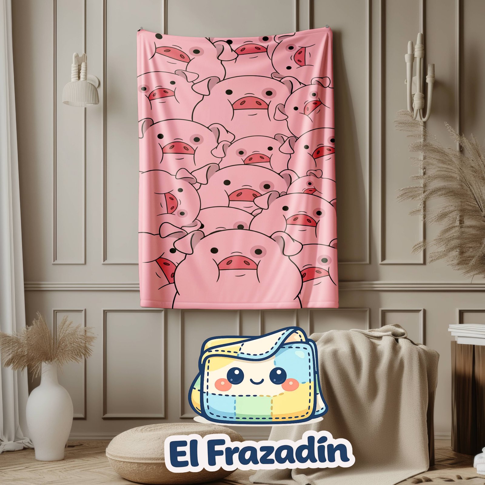 FRAZADA CERDITOS CUTE